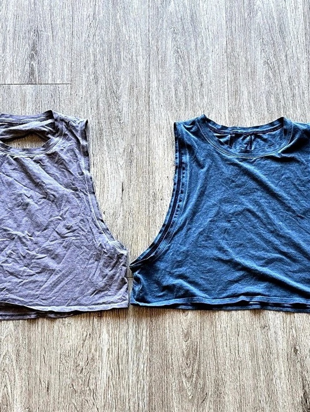 lululemon Cut Back Crop Tank *Wash Purple & Blue Lot